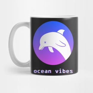 Ocean Vibes - Seapunk Vaporwave Aesthetic Mug